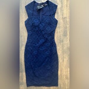 Scarlett B Blue Lace Formal Dress US 4